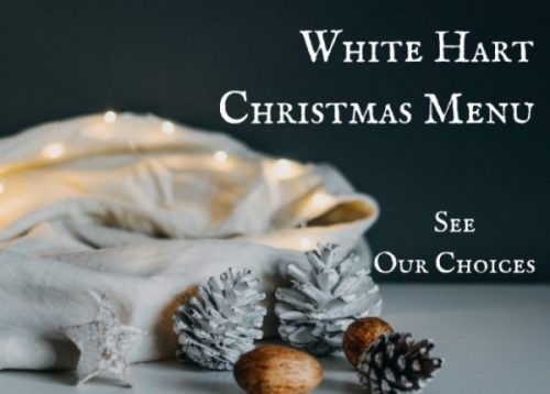 Christmas Menu 2019, The White Hart Inn, Trudoxhill, Frome