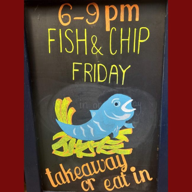 Fish & Chip Friday, takeaway and eat in, at The White Hart Inn at Trudoxhill, Near Frome, Traditional 17th century pub, famous for good homecooked food, real ale, fine wines and good company Fish & Chip Friday, takeaway and eat in, at The White Hart Inn at Trudoxhill, Near Frome, Traditional 17th century pub, famous for good homecooked food, real ale, fine wines and good company